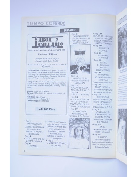 Tabor y Calvario. Octubre 1990. Nº 12
