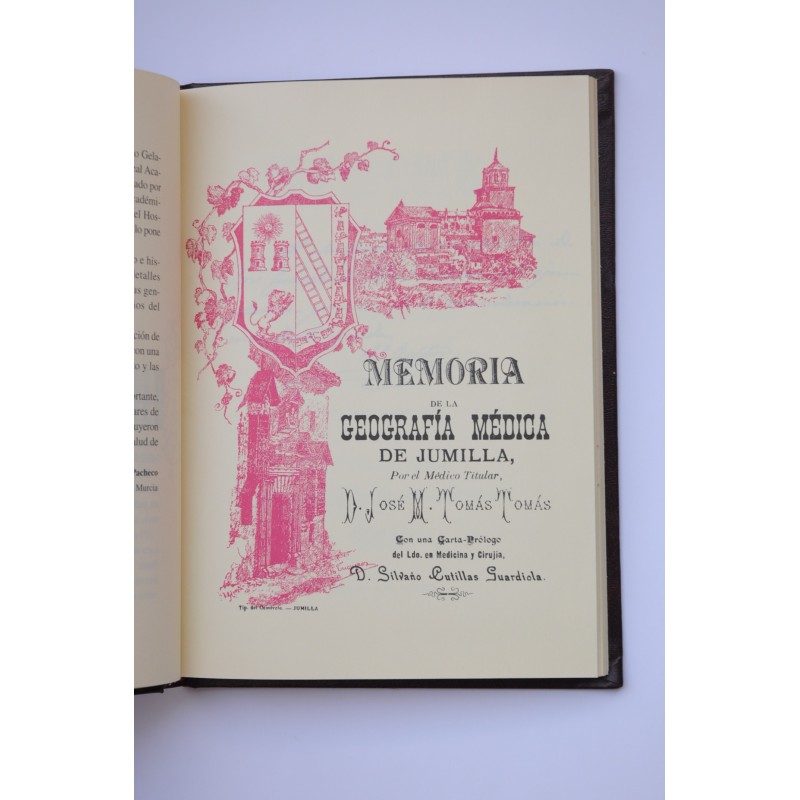 Memoria de la geografía médica de Jumilla