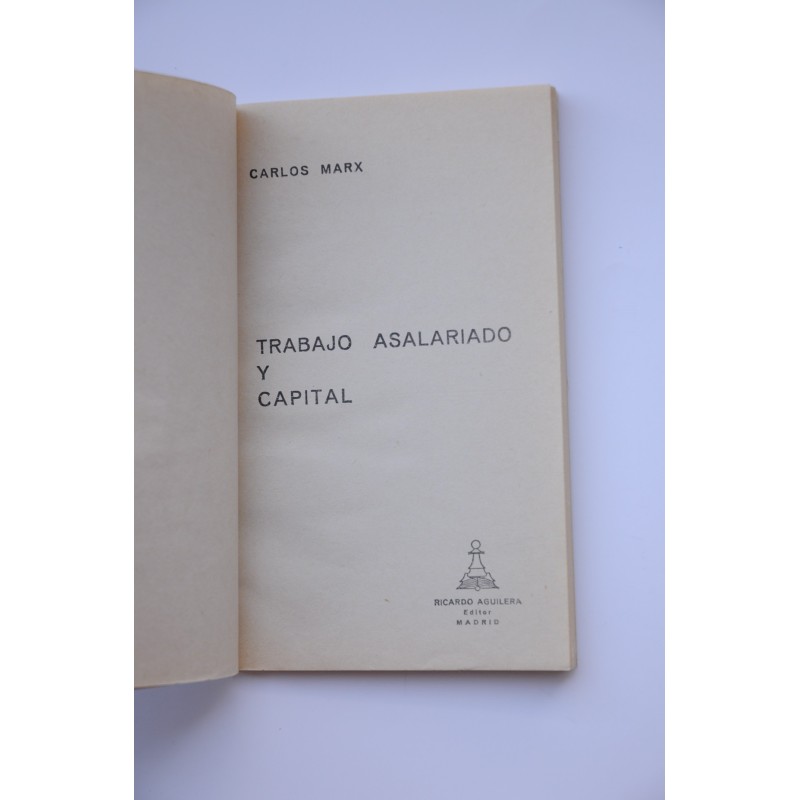 Trabajo asalariado y Capital