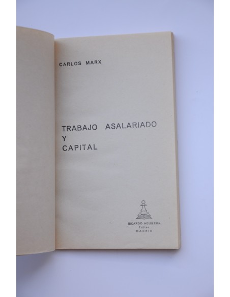 Trabajo asalariado y Capital