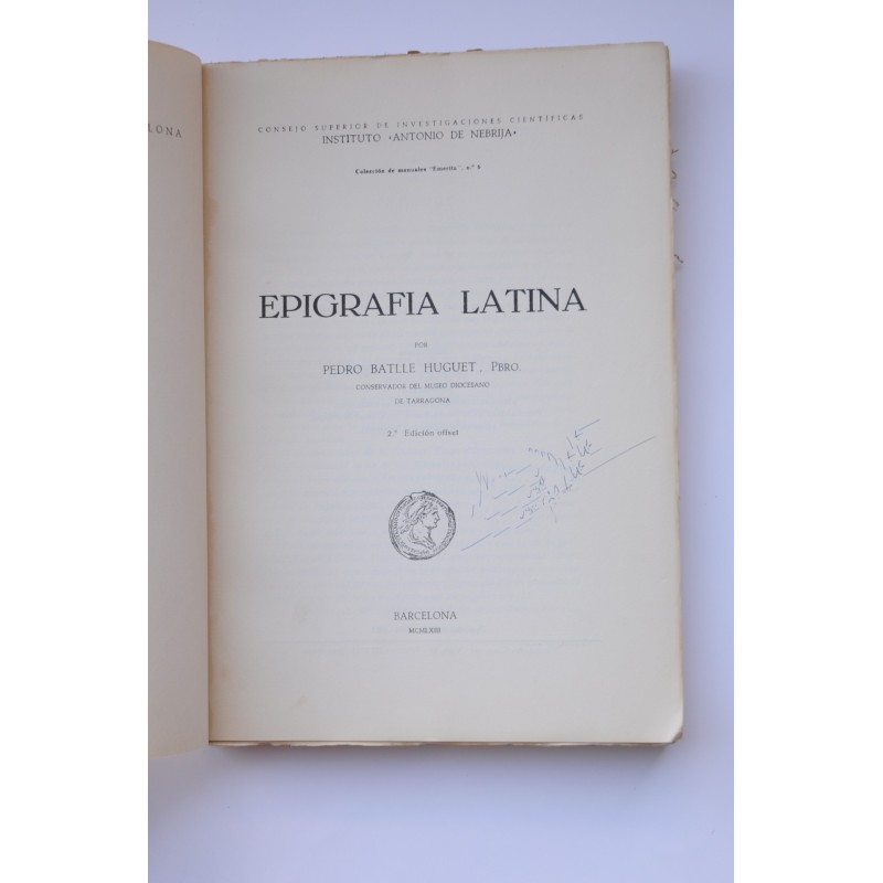 Epigrafía latina
