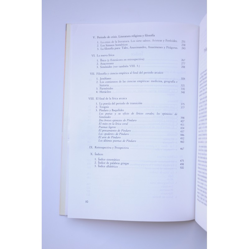 Poesía y filosofía de la Grecia Arcáica