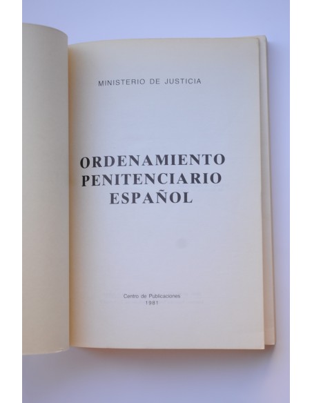 Ordenamiento penitenciario español