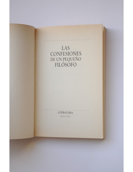 las confesiones de un pequeño filósofo