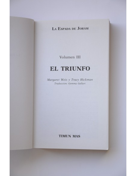 La espada de Joram. Vol. III. El triunfo
