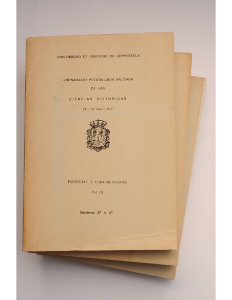 I Jornadas de Metodología aplicada de las ciencias históricas (24 - 27 abril 1973)