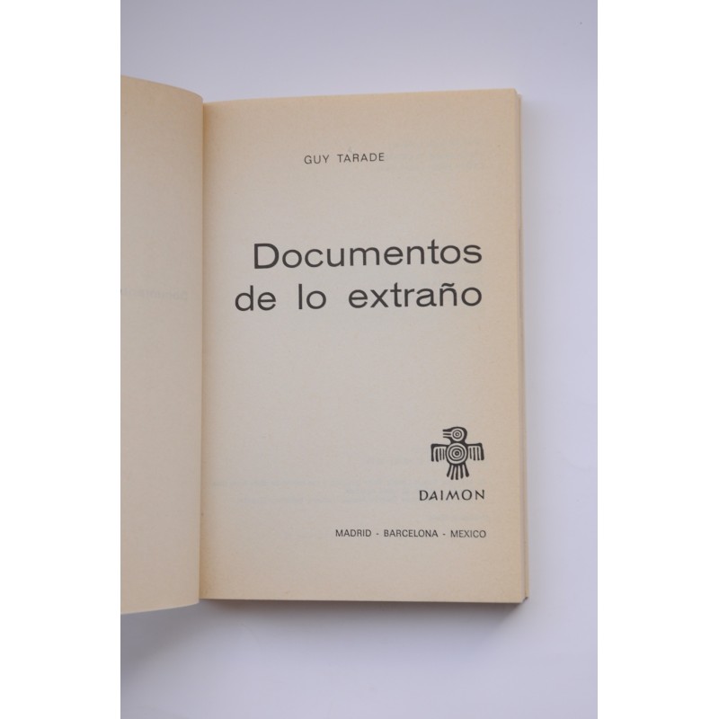 Documentos de lo extraño