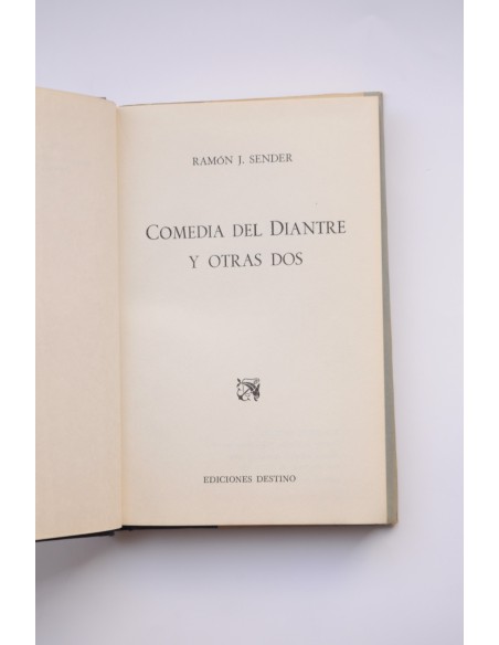 Comedia del diantre y otras dos