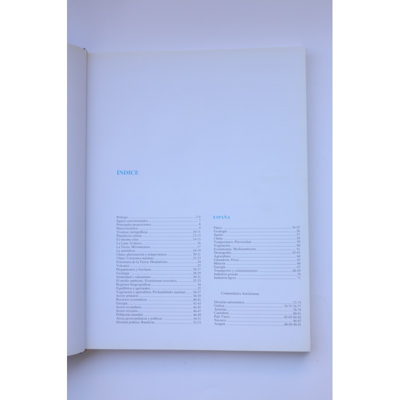 Atlas actúal de geografía universal VOX