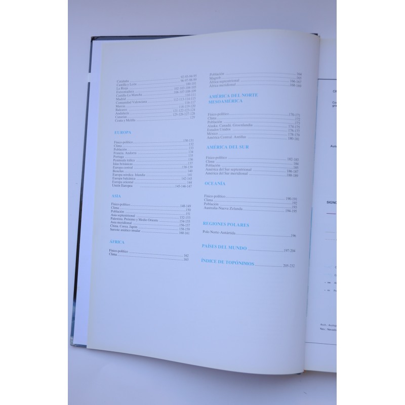 Atlas actúal de geografía universal VOX