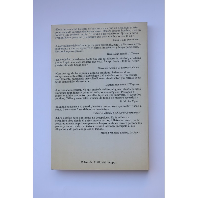 Un gran porvenir a la espalda : vida, amores y...