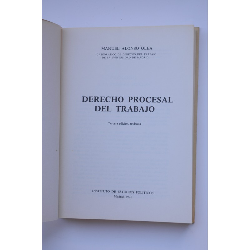 Derecho procesal del trabajo
