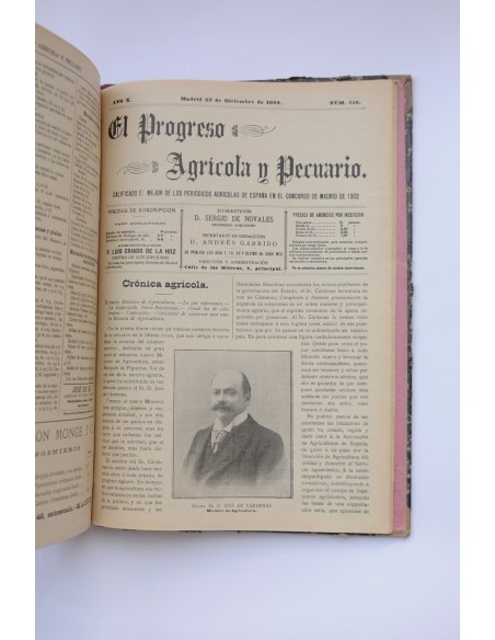 El Progreso agrícola y pecuario. Año XI-1905. Nº 370 (Enero 1904) al Nº 417 (diciembre 1904)