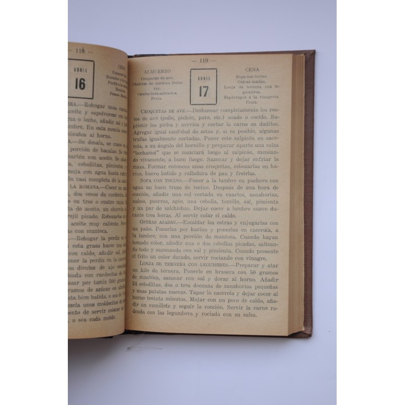 El libro ideal de cocina : recetas prácticas y...