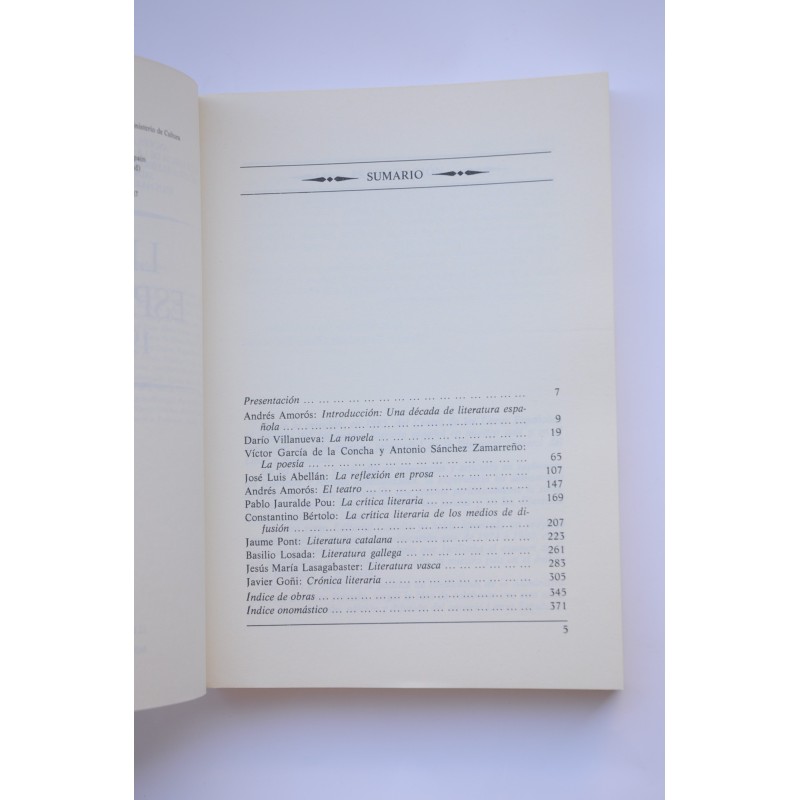Letras españolas, 1976 - 1986