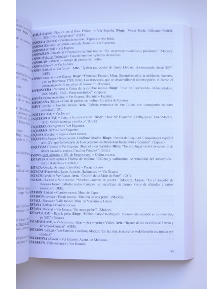 Pueblos y apellidos de España. Diccionario etimológico