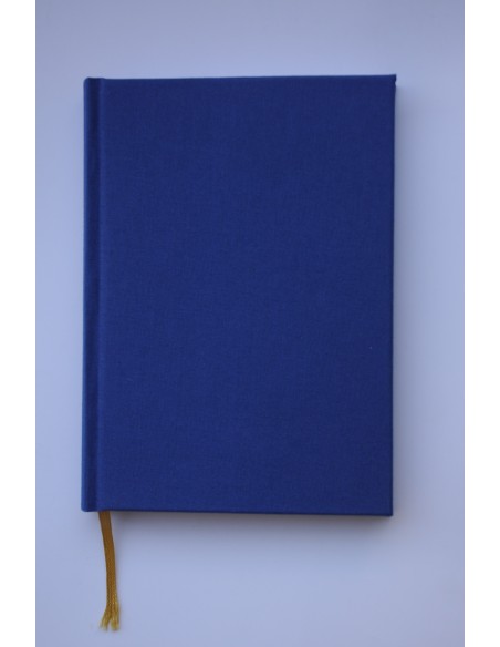 Libreta Artesana Azul intenso. Papel blanco