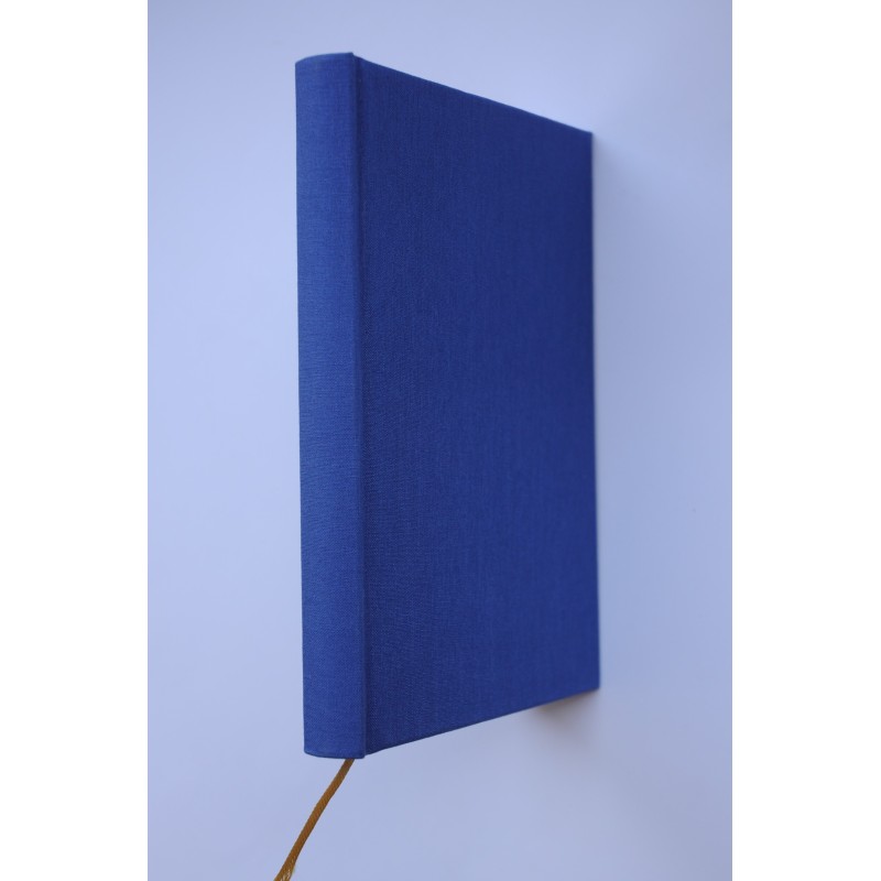 Libreta Artesana Azul intenso. Papel blanco