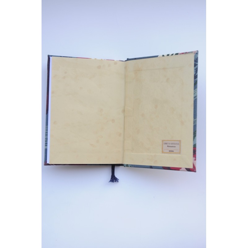 Libreta Artesana Naturaleza antigua. Papel blanco