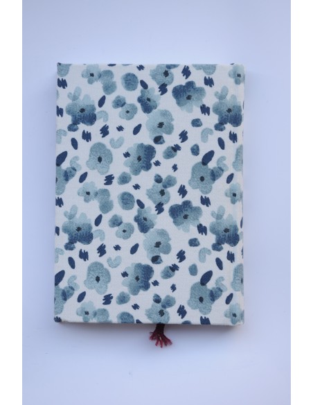 Libreta Artesana Florecitas grises