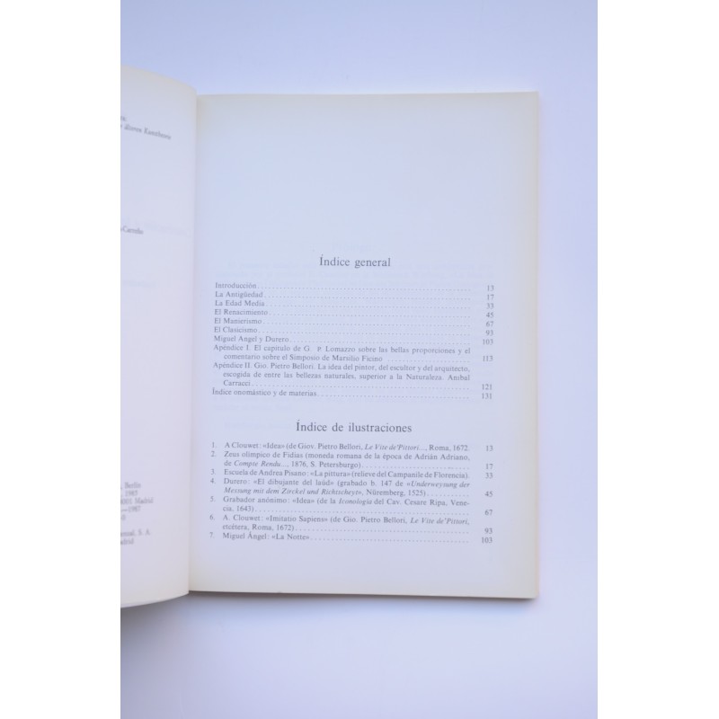 Idea. Contribución a la historia del arte