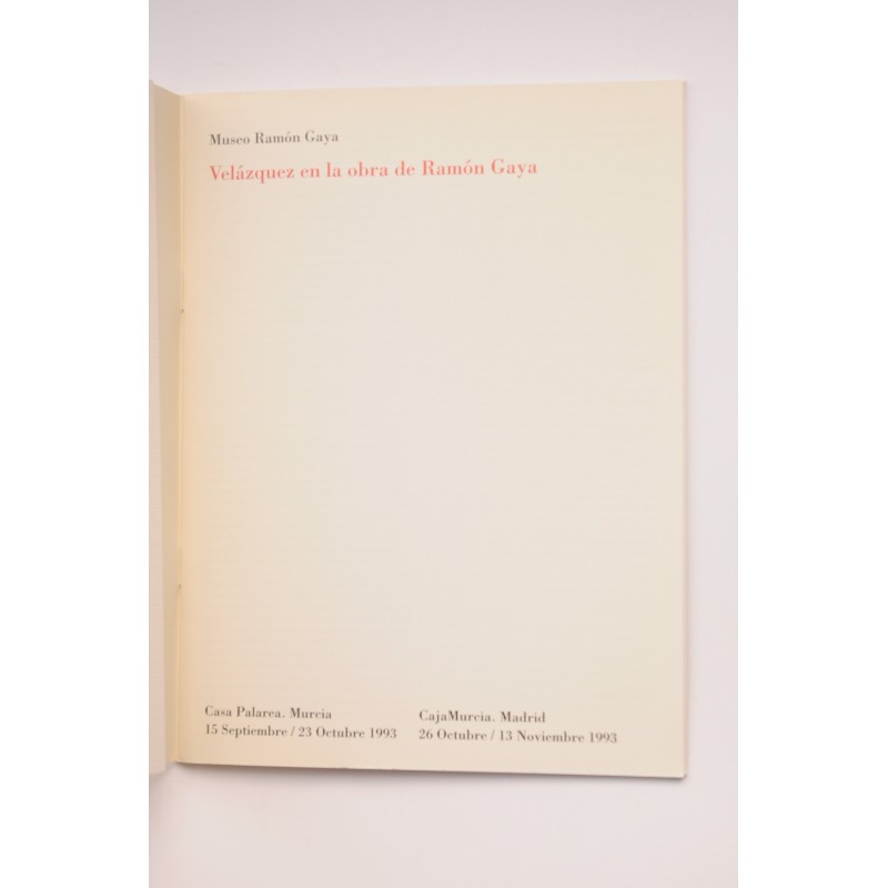 Velázquez en la obra de Ramón Gaya