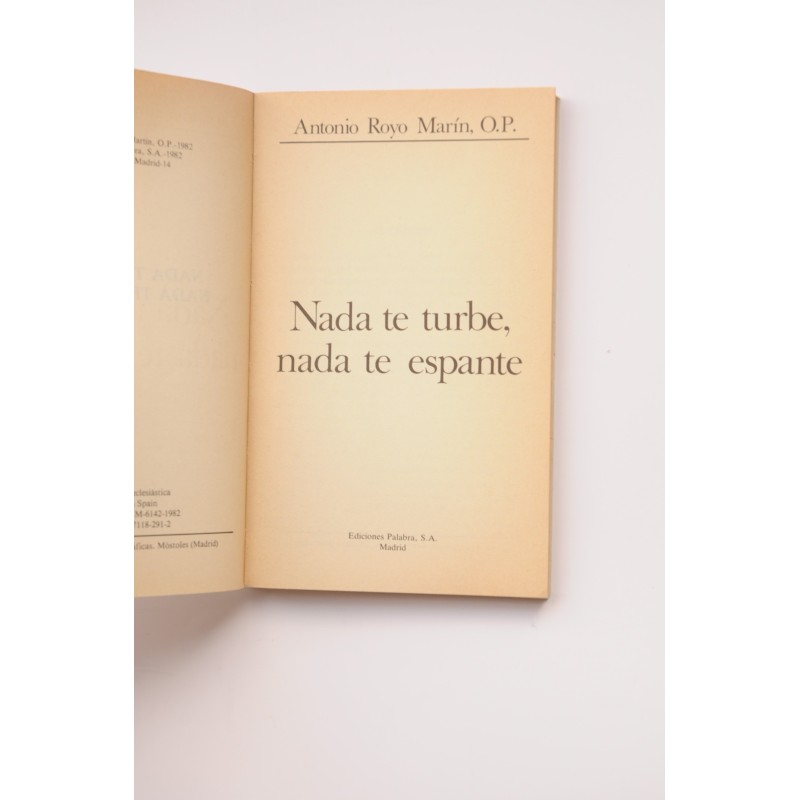 Nada te turbe, nada te espante
