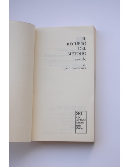El recurso del método