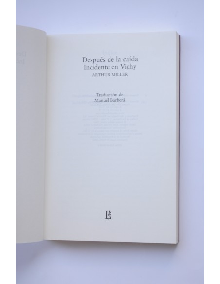 Después de la caída. Incidente en Vichy