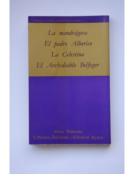 Maquiavelo. Obras escabrosas