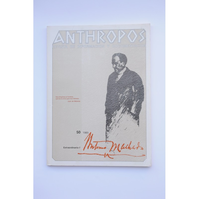 Anthropos. Revista de información y documentación, Nº 50 / 1985