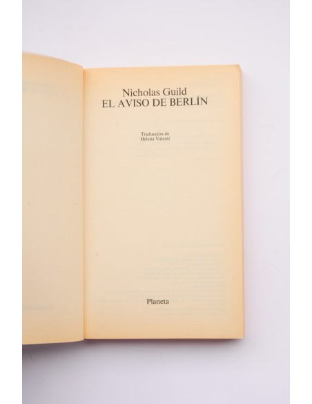 El aviso de Berlín