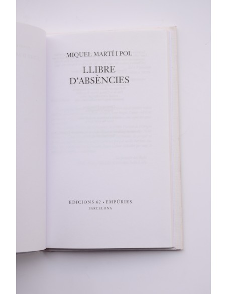 Llibre d'absènces