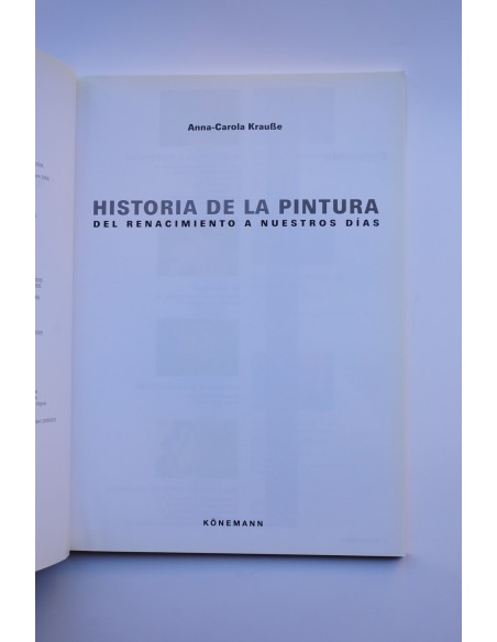 Historia de la pintura. Del Renacimiento a nuestros días
