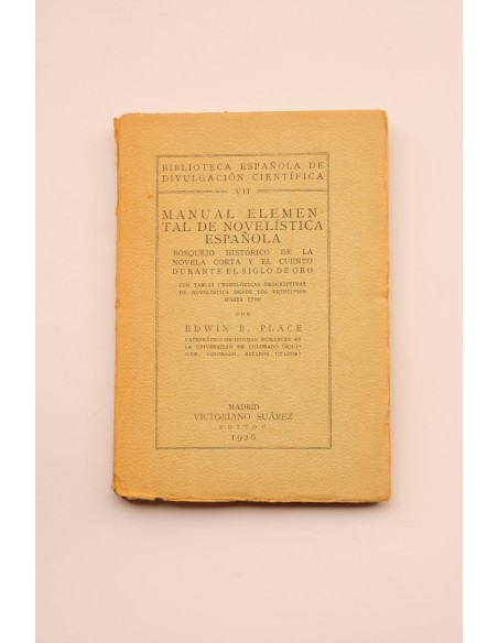 Manual elemental de novelística española