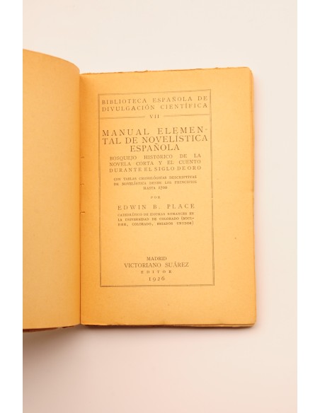 Manual elemental de novelística española