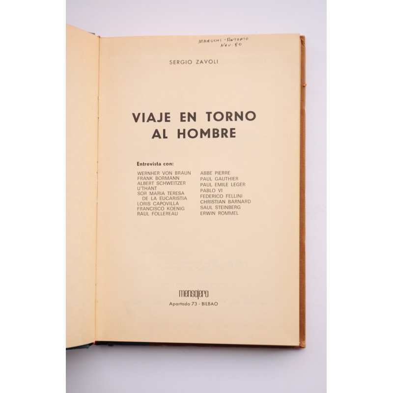 Viaje en torno al hombre