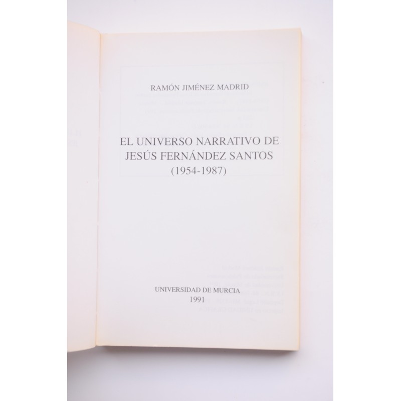 El universo narrativo de Jesús Fernández Santos...