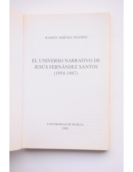 El universo narrativo de Jesús Fernández Santos (1954-1987)