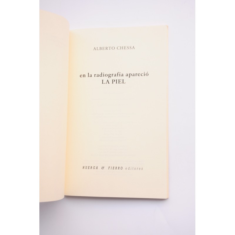 En la radiografía apareció La Piel