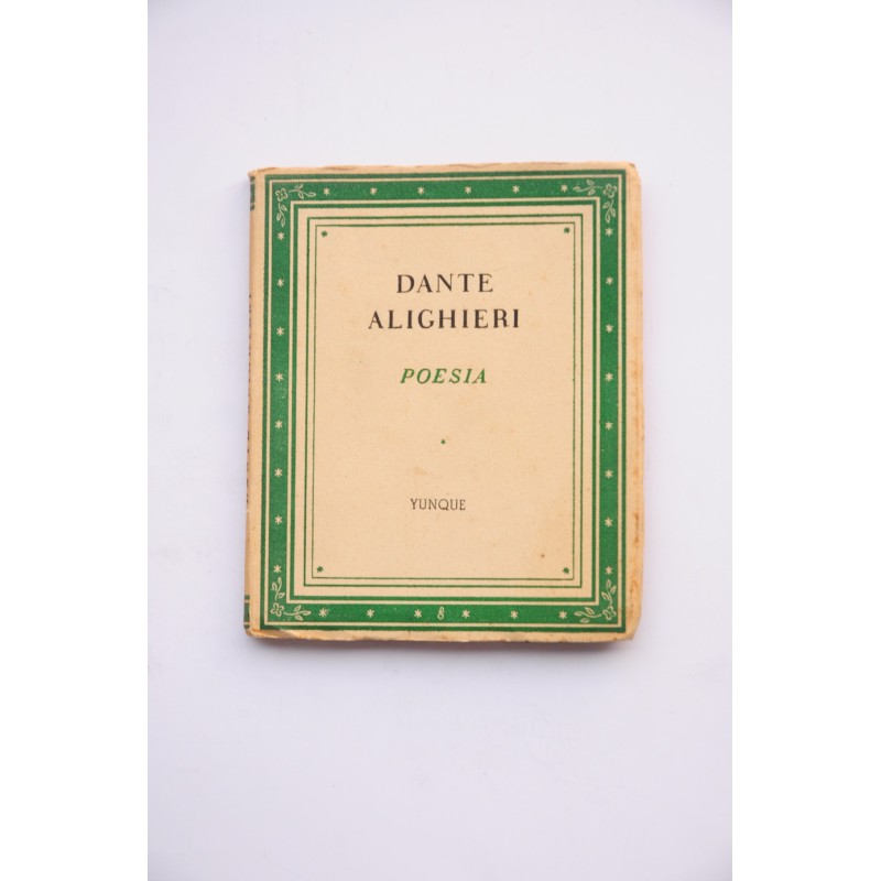 Dante Alighieri. Poesía