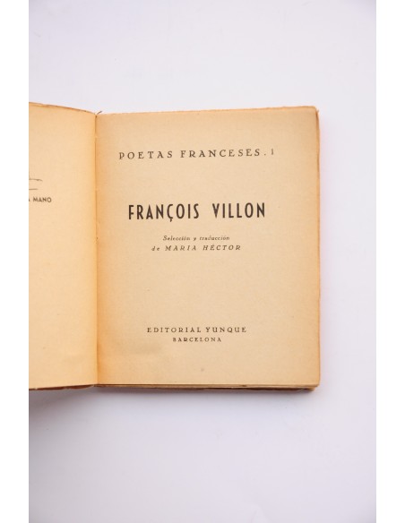 François Villon. Poesía