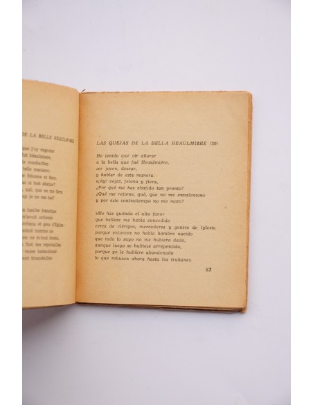 François Villon. Poesía