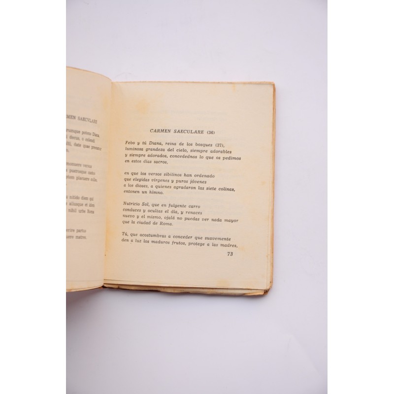 Quinto Horacio Flaco. Poesía