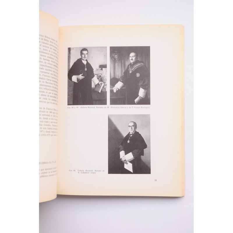 Pinturas de la Universidad de Barcelona. Catálogo