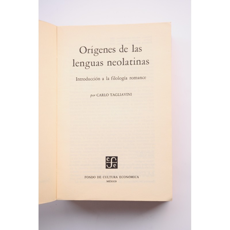 Orígenes de las lenguas neolatinas....