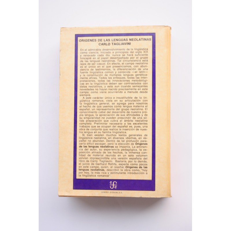 Orígenes de las lenguas neolatinas....