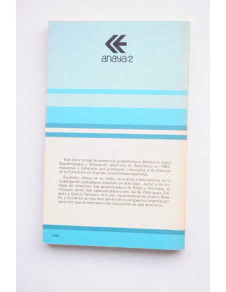 Estudios sobre epistemología y pedagogía