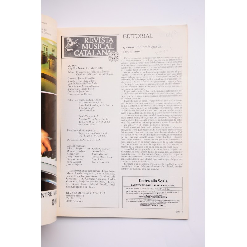 Revista Musical Catalana. 2ª època. Any II. Nº...