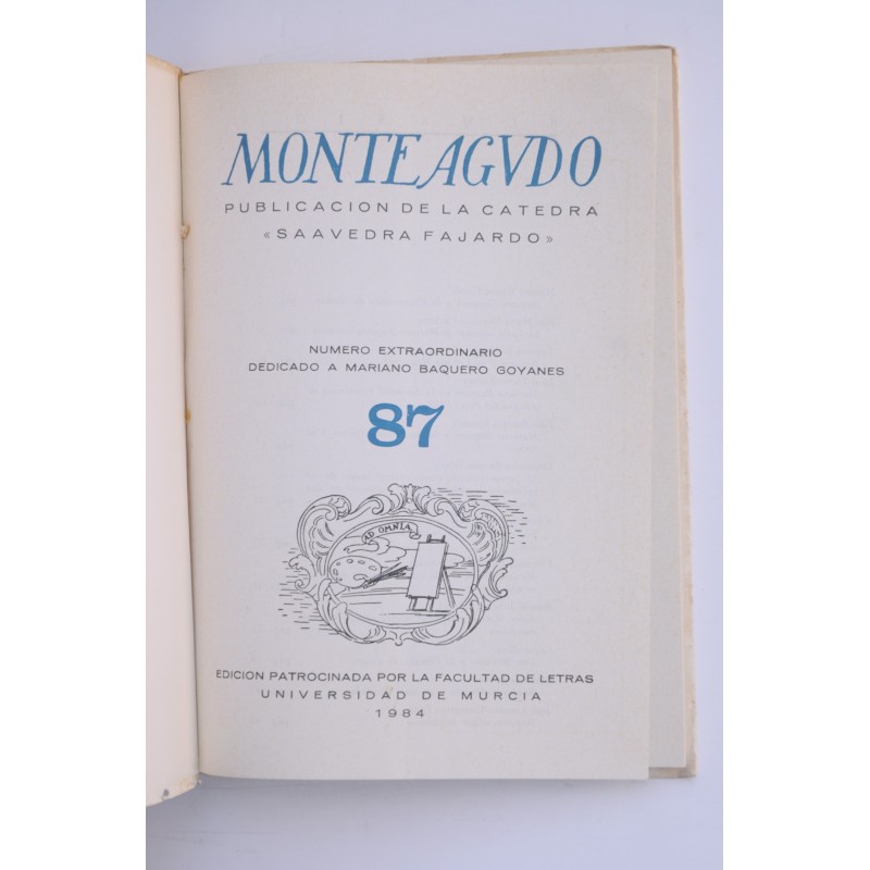 Monteagudo: Publicación de la cátedra Saavedra...